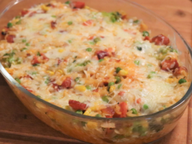 Arroz com Linguiça Toscana Cremoso. Uma refeição completa
