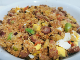 Smoked Calabresa Sausage Farofa: An Explosion of Bold Flavors 12 Farofa de Linguiça Calabresa Defumada. Explosão de sabores marcantes