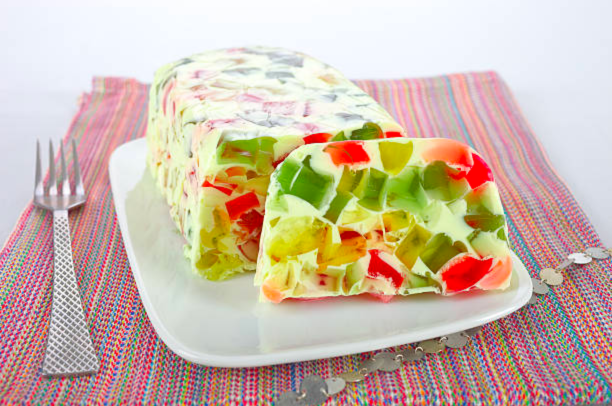 Gelatina Colorida Mosaico - Sobremesa para Todas as Ocasiões