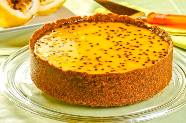 Torta de Maracujá com Mousse de Liquidificador - Vai te surpreender