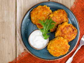 Hambúrguer vegano de abóbora. Experimente