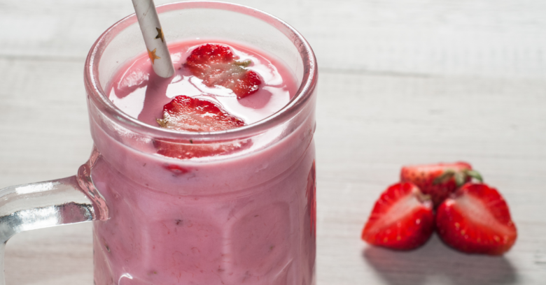 Milkshake de Morango Sem Sorvete: Uma doçura saudável