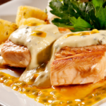 Delícia de Ano Novo - Salmão com Creme de Maracujá