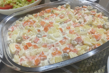 Salada de maionese cremosa: O segredo para um almoço maravilhoso