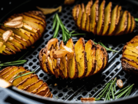 Batatas Hasselback com Alho e Alecrim na Airfryer: Delícia Crocante e Aromática 12 Batatas Hasselback com Alho e Alecrim na Airfryer: Delícia Crocante e Aromática