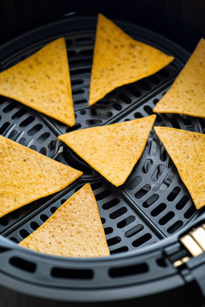 Chips de Tortilhas Crocantes na Airfryer 1 Chips de Tortilhas Crocantes na Airfryer