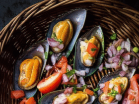 Mexilhões ao Vinagrete na Airfryer: Sabor do Mar em Minutos 12 Mexilhões ao Vinagrete na Airfryer: Sabor do Mar em Minutos
