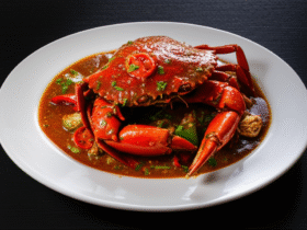 Chilli Crab Singapuriano Autêntico