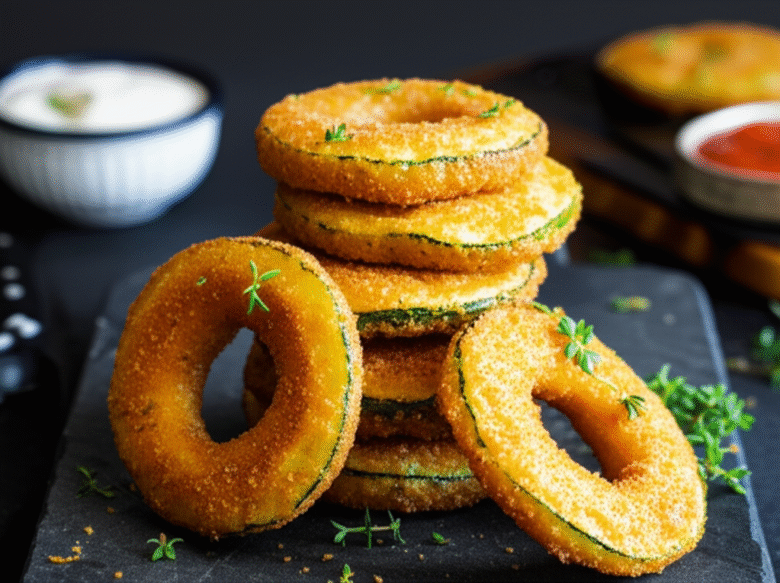 Anéis de Abobrinha Crocantes: Receita Simples e Deliciosa 1 Anéis de Abobrinha Crocantes: Receita Simples e Deliciosa