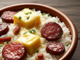 Arroz com Linguiça e Queijo: Uma Receita Saborosa e Versátil 6 Arroz com Linguiça e Queijo: Uma Receita Saborosa e Versátil