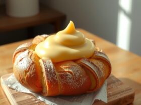 Pão Doce com Creme Caseiro