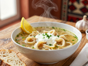 Ciorbă de Burtă Tradicional Romena (Sopa Cremosa de Tripas)