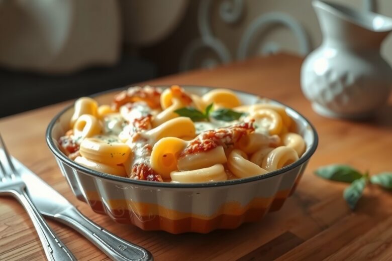 Macarrão de Forno Cremoso com Frango: A Receita Perfeita para o Almoço de Domingo 1 Macarrão de Forno Cremoso com Frango: A Receita Perfeita para o Almoço de Domingo
