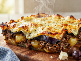 Musaka Grega Clássica com Bechamel Cremoso 12 Musaka Grega Clássica com Bechamel Cremoso