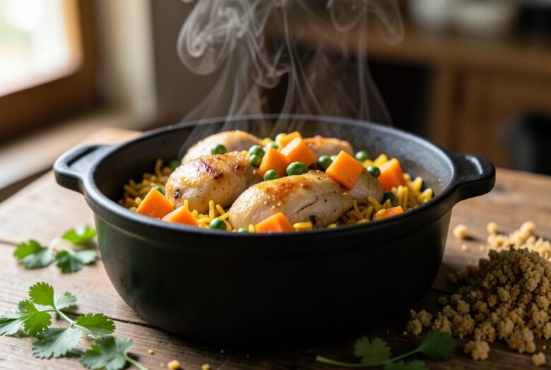 Authentic Brazilian Chicken & Rice (Galinhada)
