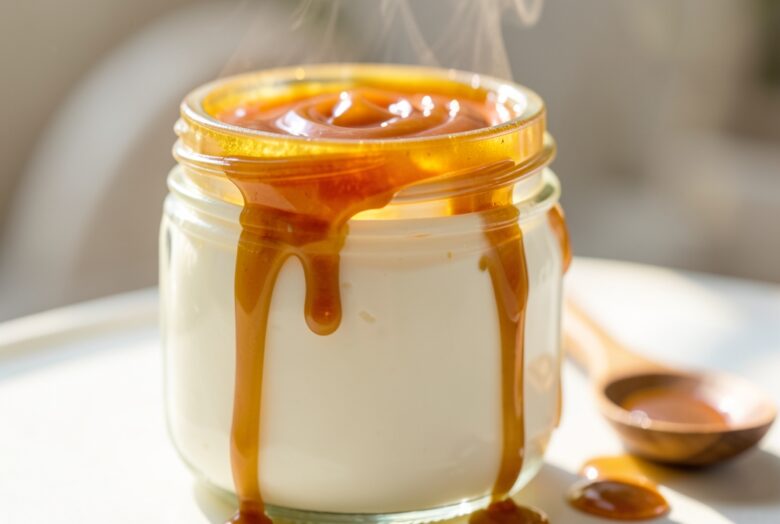 Iogurte Caseiro com Caramelo Artesanal 1 Iogurte Caseiro com Caramelo Artesanal