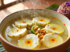 Jukut Ares: Sopa Tradicional Balinesa de Coração de Bananeira