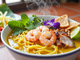 Mi Quang Autêntico: Sopa de Macarrão de Cúrcuma do Vietnã Central 6 Mi Quang Autêntico: Sopa de Macarrão de Cúrcuma do Vietnã Central