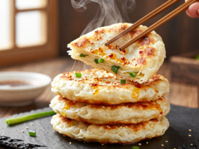 Panquecas Chinesas de Cebolinha (Scallion Pancakes - Cong You Bing) 6 Panquecas Chinesas de Cebolinha (Scallion Pancakes - Cong You Bing)