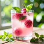 Suco Refrescante de Lichia com Hortelã