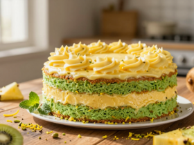 Bolo Verde e Amarelo: Celebre o Brasil com Sabor e Cores Vibrantes