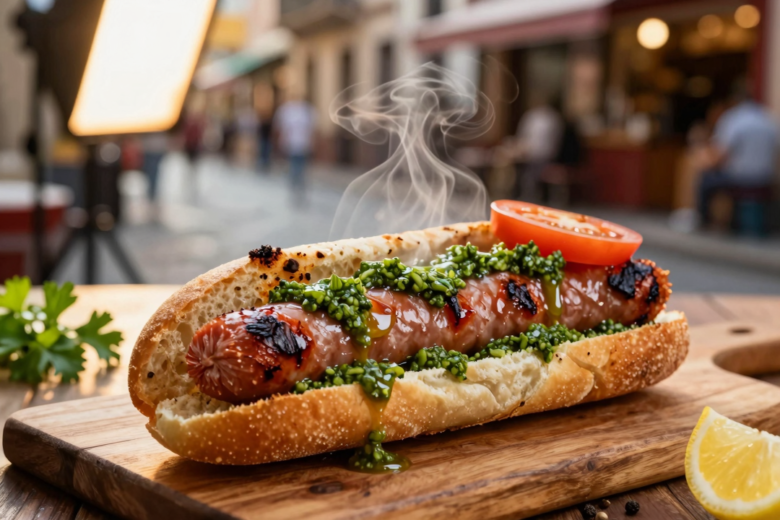 Choripán Autêntico: O Sabor Vibrante das Ruas Argentinas