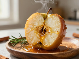 Maçã Assada na Airfryer: Sobremesa Saudável e Rápida com Canela e Mel